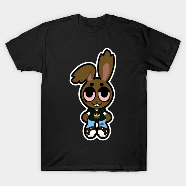 Philadelphia Pride Flag Bunny T-Shirt by Indy-Site